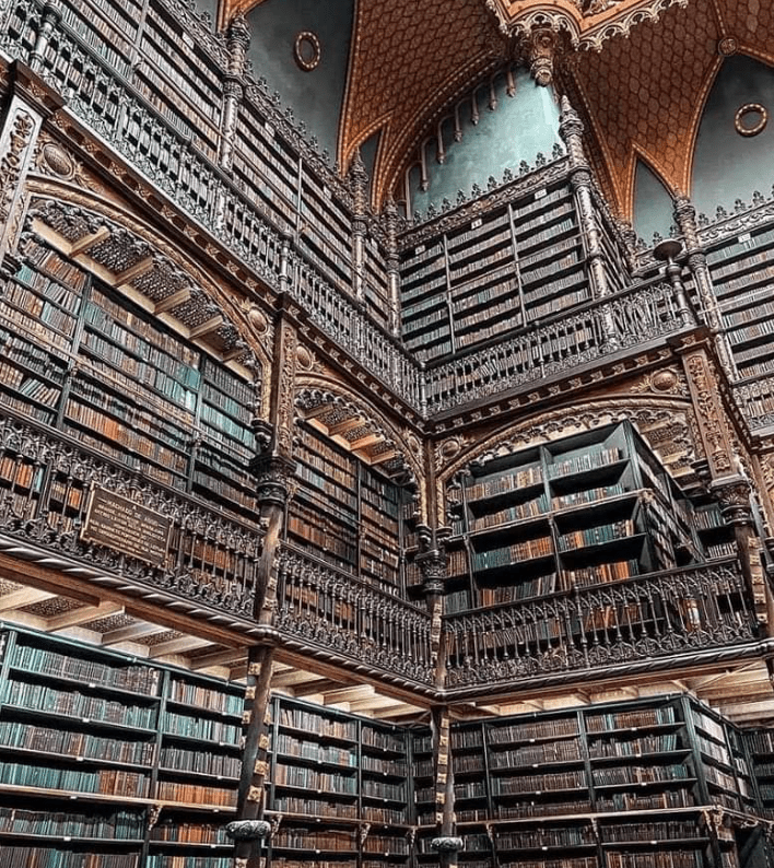 A picture of The Royal Portuguese Reading Room in Rio de Janeiro Brazil