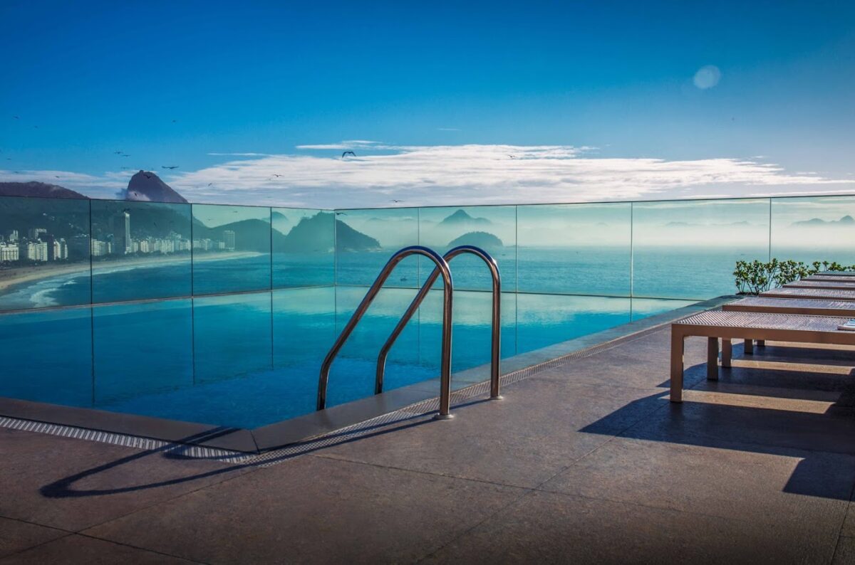 the pool at Miramar hotel in Rio de Janeiro Brazil